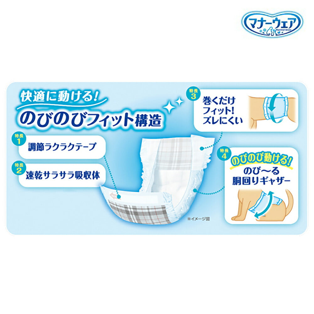 ユニ・チャーム マナーウェア 男の子用 Mサイズ 4種のデザインパック 犬用おむつ 4枚 (犬・ドッグ)