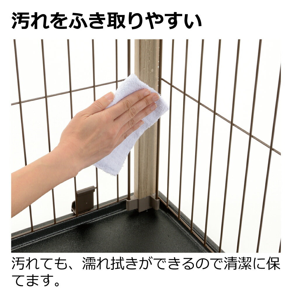 リッチェル アルミフレームペットサークル 90-60 ベージュ (犬・ドッグ)