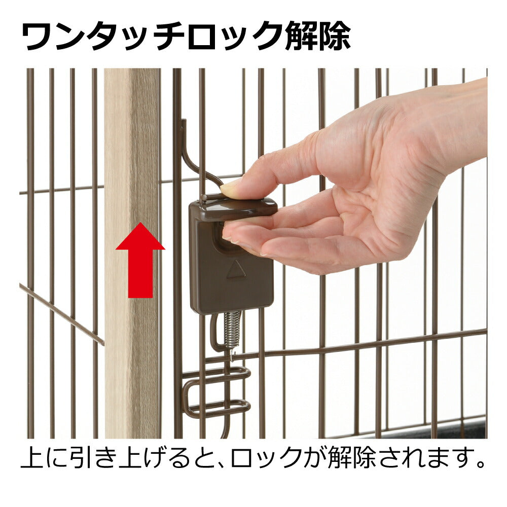 リッチェル アルミフレームペットサークル 90-60 ホワイト (犬・ドッグ)