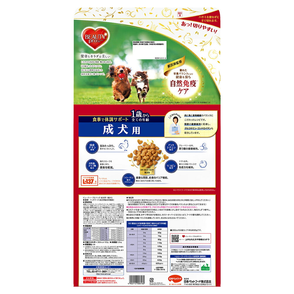 ビューティープロ ドッグ 成犬用 1歳から 5.2kg (犬・ドッグ)