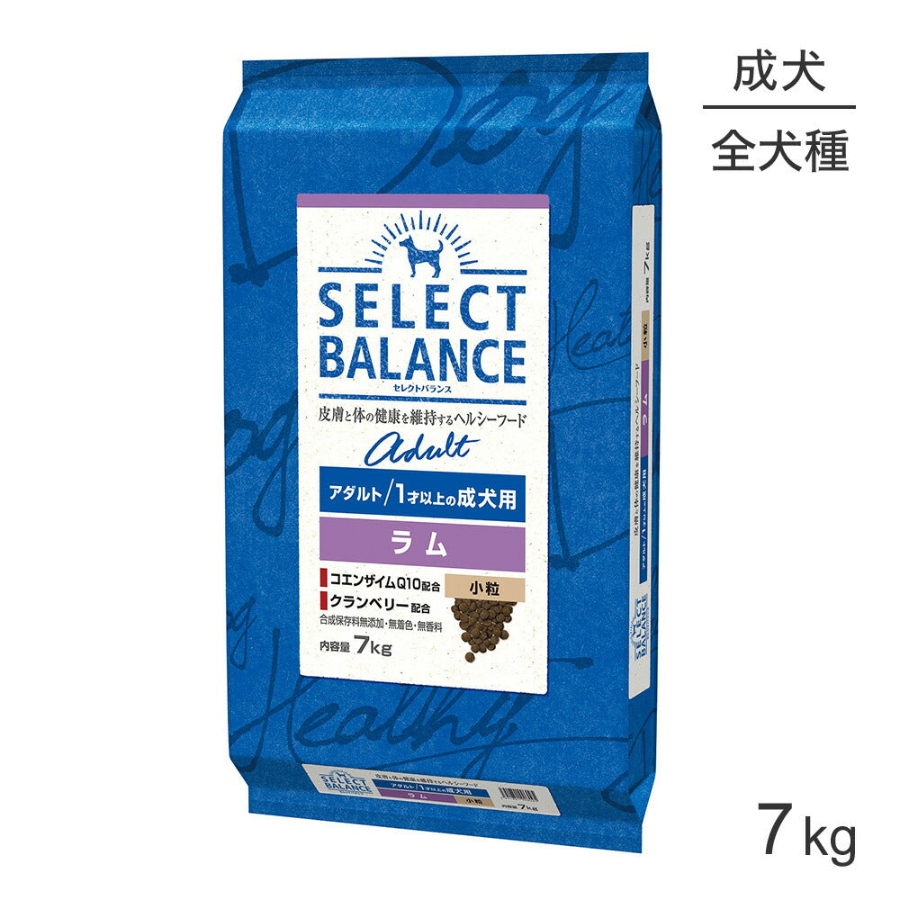 セレクトバランス アダルト 1才以上の成犬用 ラム 小粒 7kg (犬・ドッグ)