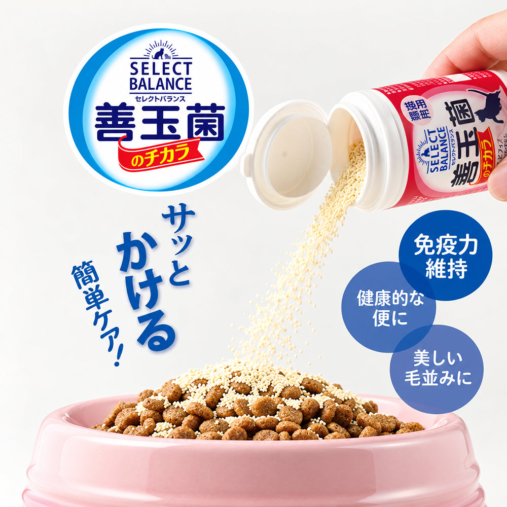 セレクトバランス サプリメント 善玉菌のチカラ 猫用 顆粒 腸活 45g (猫・キャット)
