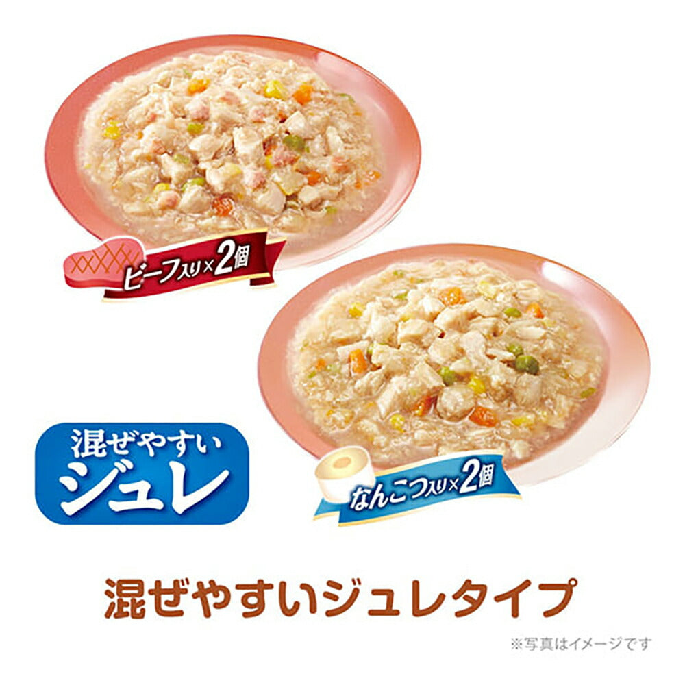 【320g×16袋】ユニ・チャーム グラン・デリ 100%国産鶏肉 パウチ ジュレ 成犬用 ビーフ入り&なんこつ入り ウェット (犬・ドッグ)