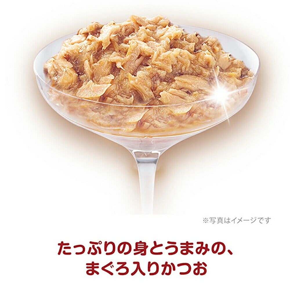 【35g×16袋】ユニ・チャーム 銀のスプーン 三ツ星グルメ パウチ フレーク 13歳頃から まぐろ入りかつお ウェット (猫・キャット)