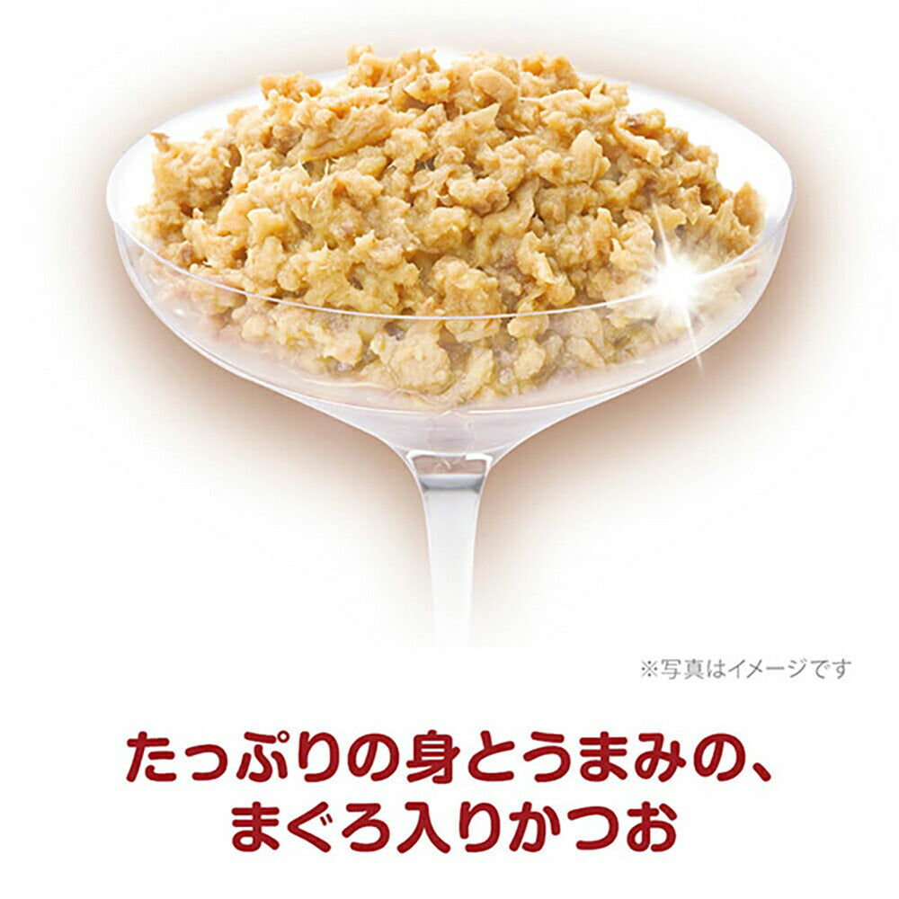 【35g×16袋】ユニ・チャーム 銀のスプーン 三ツ星グルメ パウチ フレーク 20歳を過ぎてもすこやかに まぐろ入りかつお ウェット (猫・キャット)