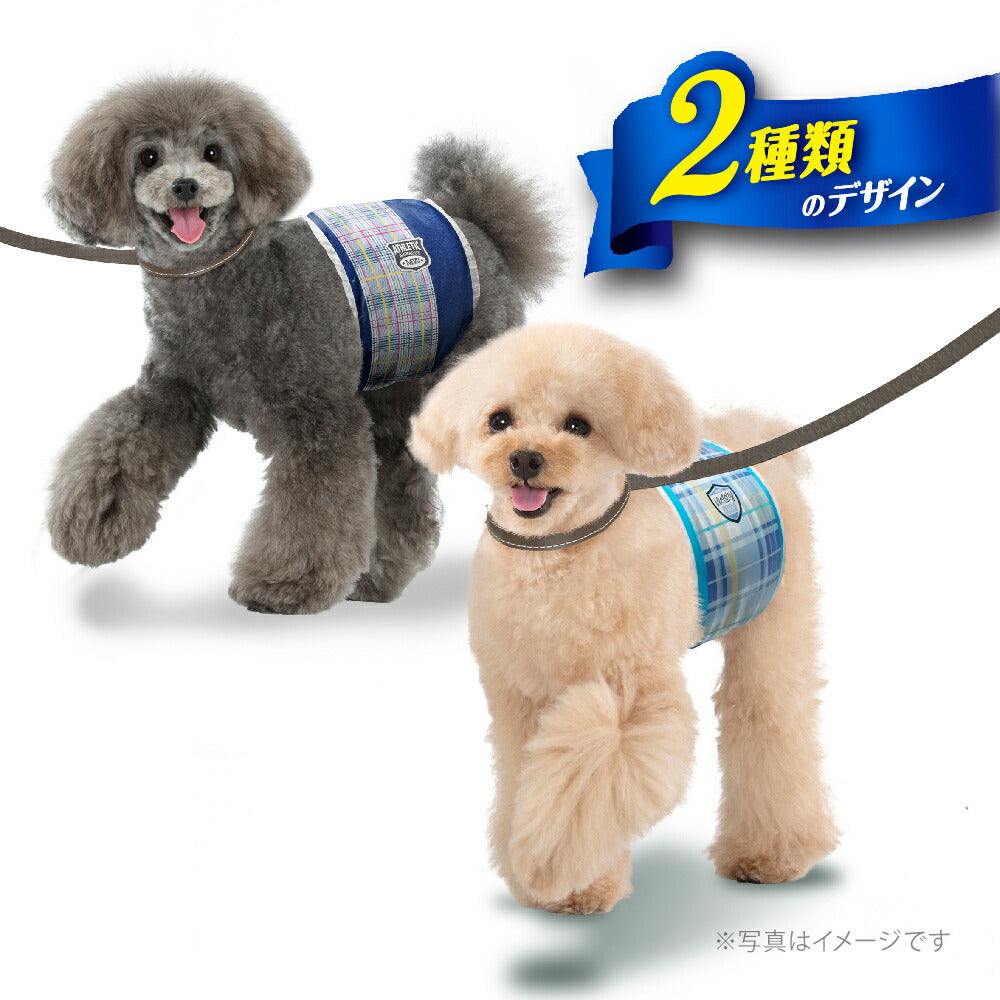 【48枚×4袋】ユニ・チャーム マナーウェア 男の子用 SSサイズ 超小型犬~小型犬用 青チェック・紺チェック おむつ (犬・ドッグ)