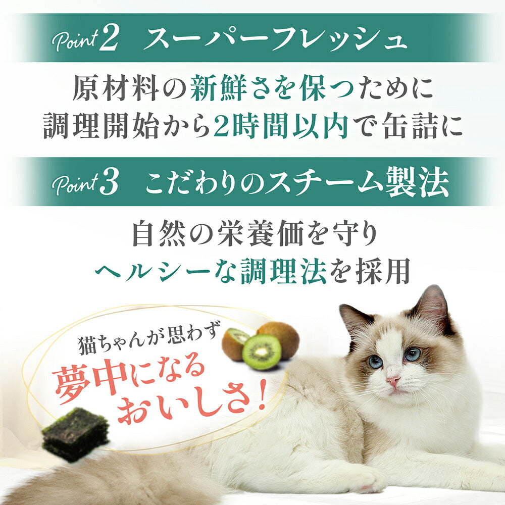 【80g×6缶】ペットプロジャパン HappyDays シェリー Cherie チキン&海藻inグレービー お腹の健康維持 成猫用 ウェット (猫・キャット)