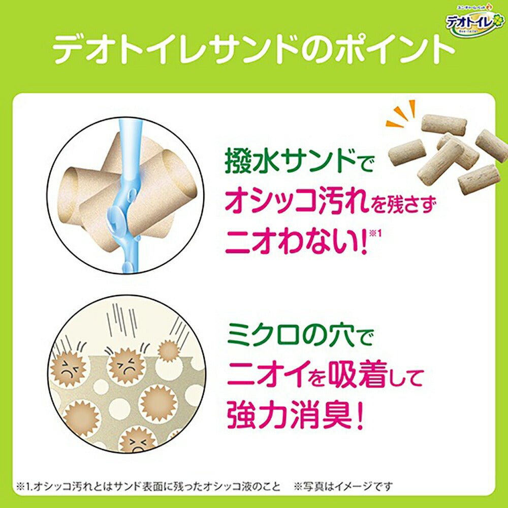 ユニ・チャーム デオトイレ 慣れやすい小粒 消臭・抗菌サンド システムトイレ用 猫砂 3.8L (猫・キャット)