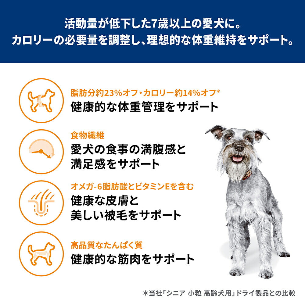 ヒルズ サイエンス・ダイエット シニア ライト 小粒 7歳以上 肥満傾向の高齢犬用 チキン 保存容器おまけ付 12kg (犬・ドッグ)