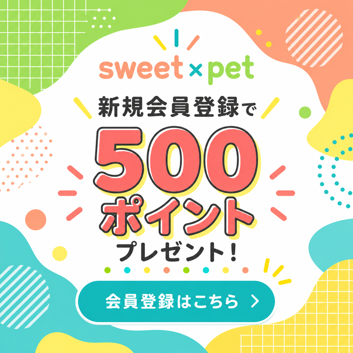 新規会員登録で500ポイントプレゼント