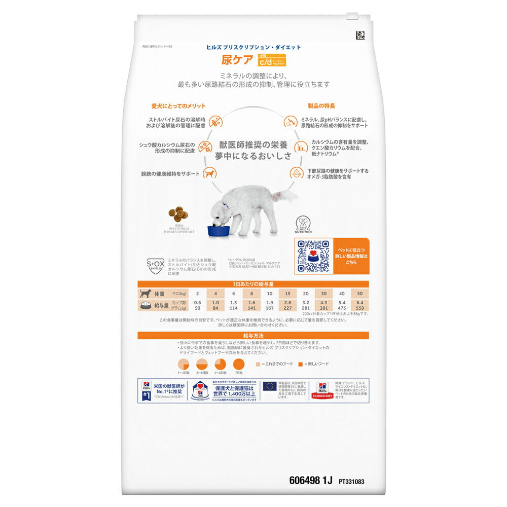 ヒルズ c/d マルチケア 尿ケア 小粒 療法食 7.5kg (犬・ドッグ)[正規品]