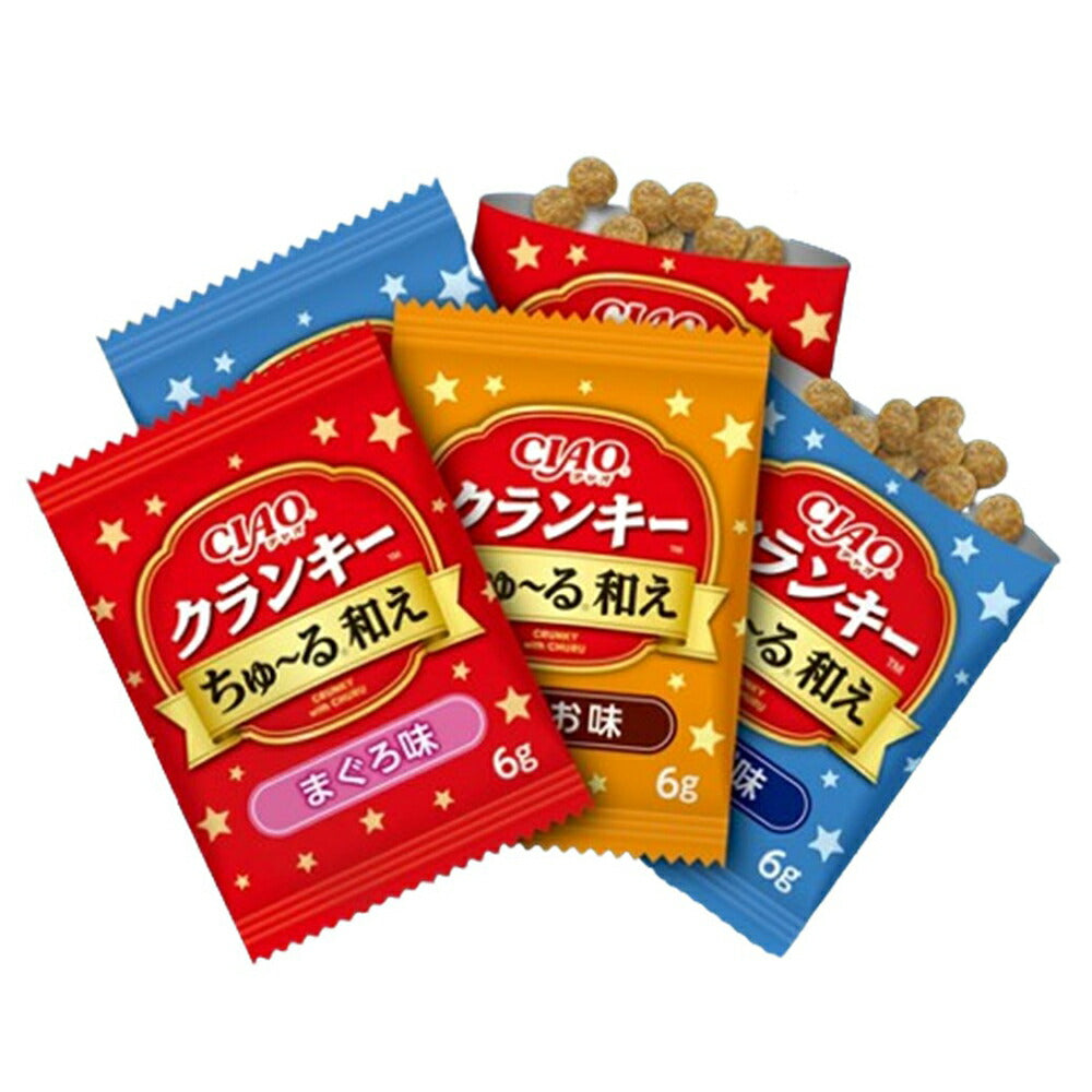 【メール便】いなば CIAO クランキー ちゅ～る和え 海鮮バラエティ 6g×35袋 (猫・キャット)[M便 1/1]