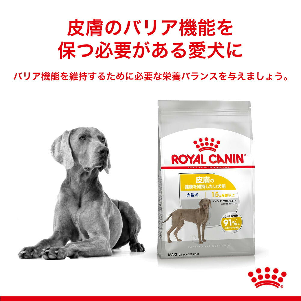 【3kg×2袋】ロイヤルカナン CCN マキシ ダーマコンフォート 大型犬 皮膚の健康を維持したい犬用 生後15ヵ月齢以上 (犬・ドッグ)[正規品]
