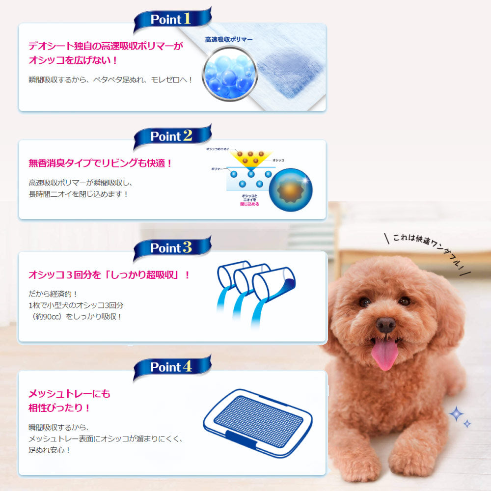 ユニ・チャーム デオシート Premium 12時間超消臭＆超吸収 ワイド ペットシーツ 26枚 (犬・ドッグ)