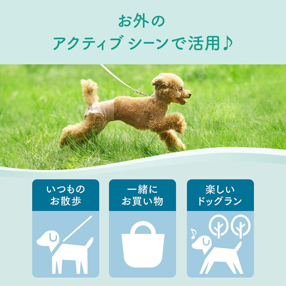 キミおもい アクティブウェア SSS～S パンツタイプ 30枚 男の子 女の子 共用 おむつ (犬・ドッグ)