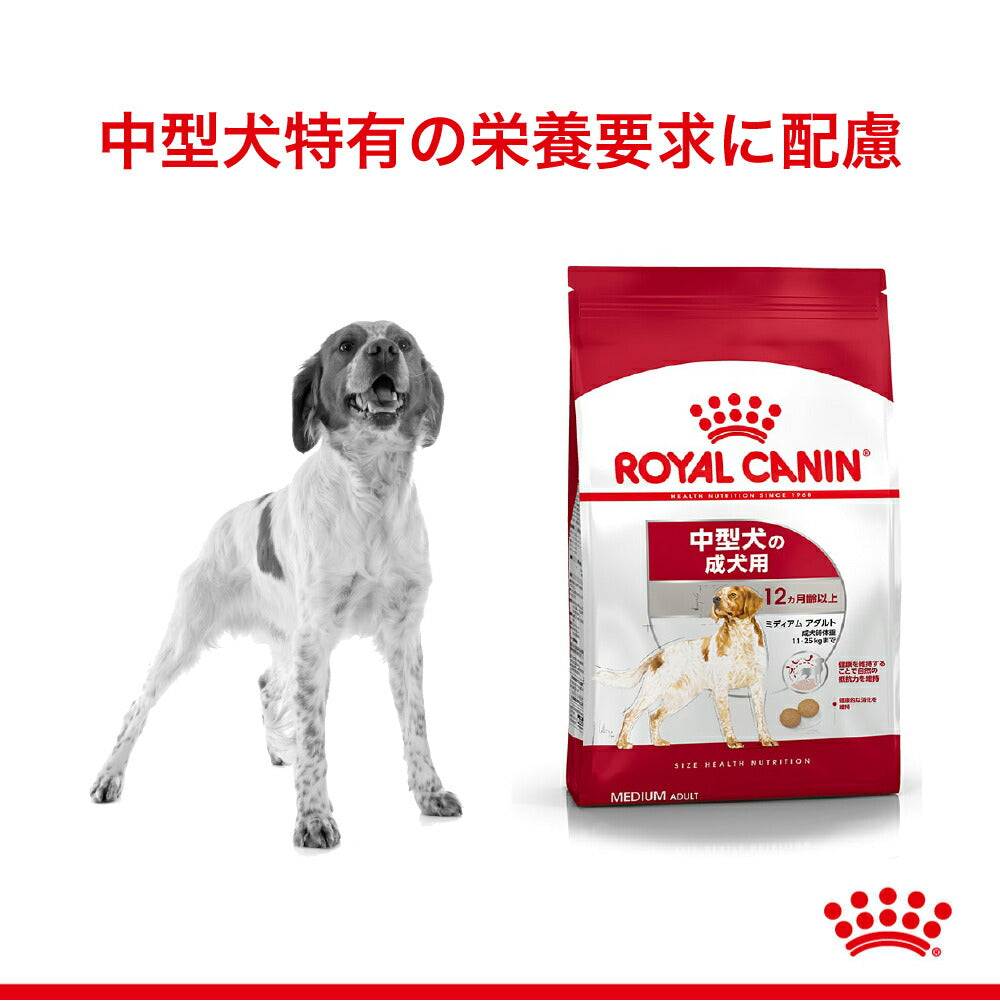 【4kg×4袋】ロイヤルカナン SHN ミディアム アダルト 中型犬 成犬用 生後12ヵ月齢以上 (犬・ドッグ)[正規品]