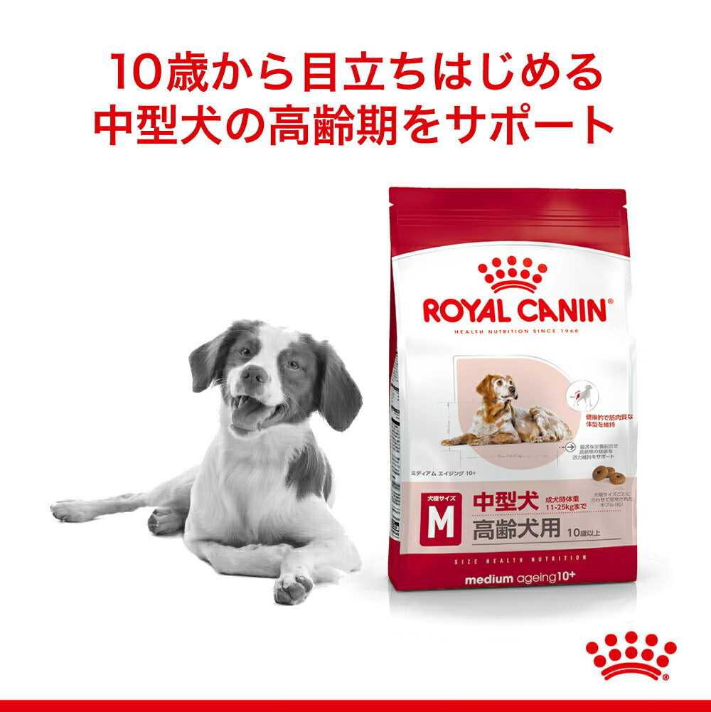【3kg×3袋】ロイヤルカナン SHN ミディアム エイジング 10＋ 中型犬 高齢犬用 10歳以上 (犬・ドッグ)[正規品]