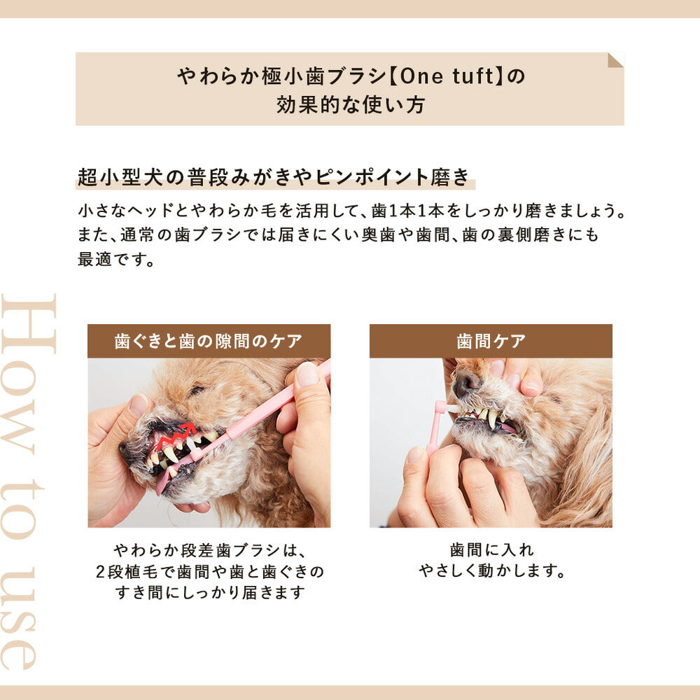 【メール便】たかくら新産業 made of Organics やわらか極小歯ブラシ One tuft SS 超小型犬・猫用 (犬猫兼用)[M便 1/6]