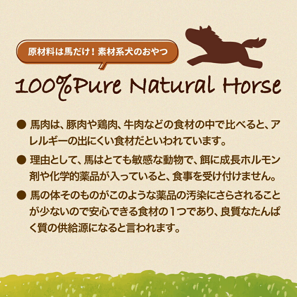 【メール便】100% Pure Natural Horse 馬ののど 40g (犬・ドッグ)[正規品][M便 1/2]