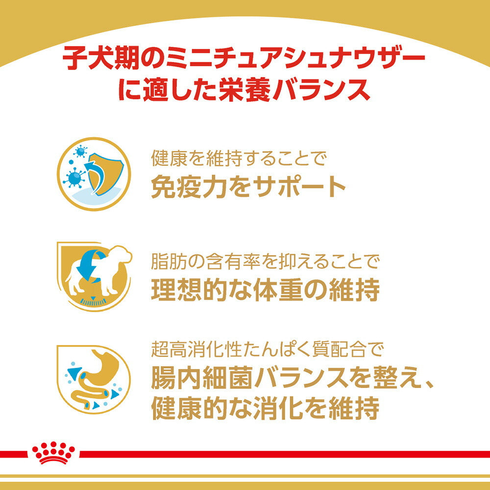 【1.5kg×2袋】ロイヤルカナン BHN ミニチュアシュナウザー 子犬用 生後10ヵ月齢まで (犬・ドッグ)[正規品]