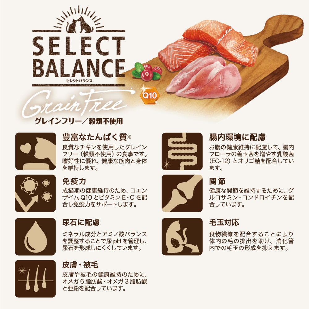 セレクトバランス グレインフリー アダルト チキン 1.6kg (猫・キャット)[正規品]