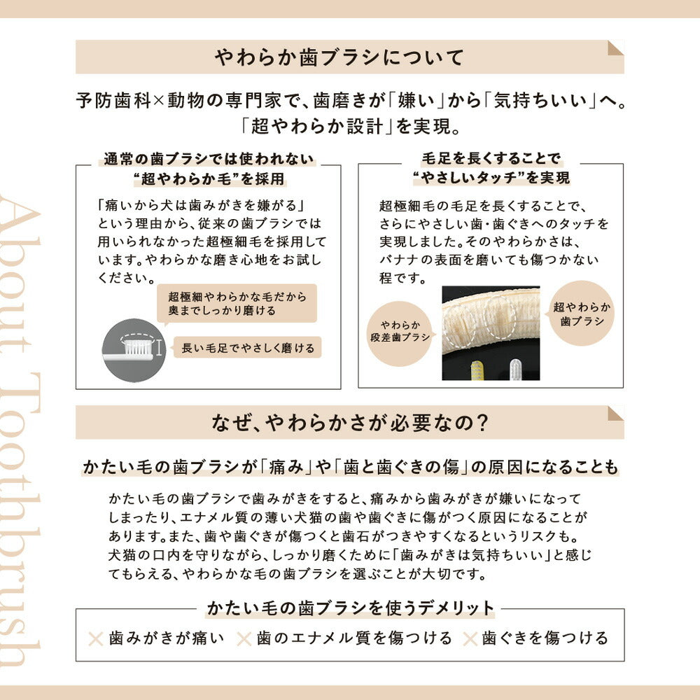 【メール便】たかくら新産業 made of Organics 超やわらか歯ブラシ Ultra soft S 超小型犬・猫用 (犬猫兼用)[M便 1/6]