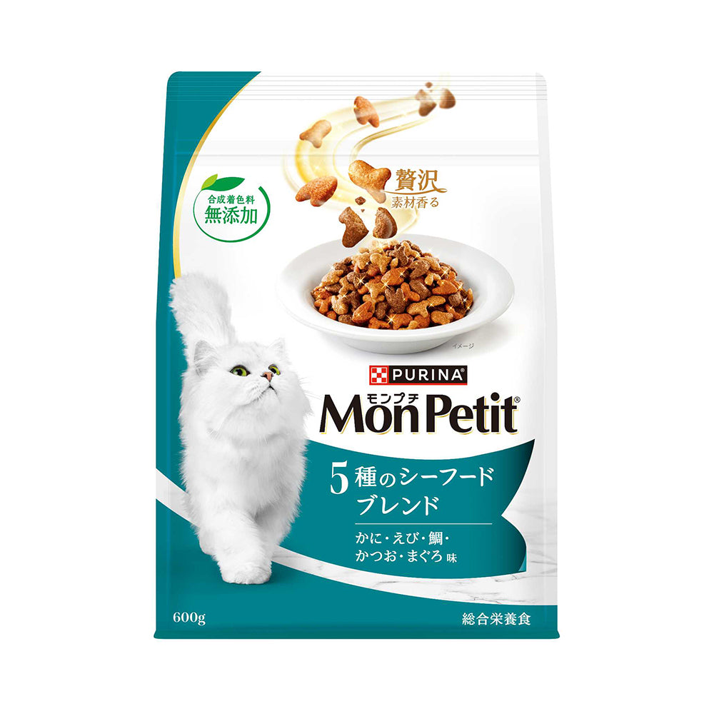 [賞味期限2026/8/28]ネスレ モンプチ バッグ 5種のシーフードブレンド 成猫用 600g (猫・キャット)[正規品]