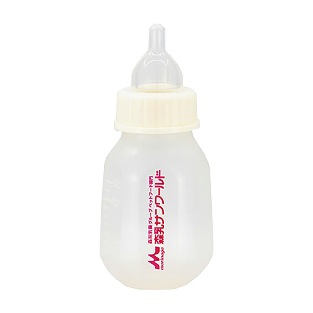 森乳 ワンラック 哺乳器 シリコン・ノーマル乳首 丸穴 120ml スペア付き (犬猫兼用)