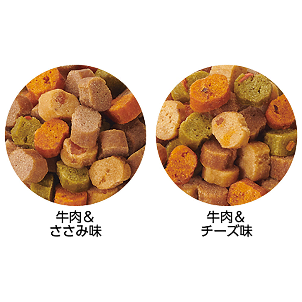 ペットライン プッチーヌ 半生 11歳から 国産牛肉入り2種のメニュー ふんわり粒 200g (犬・ドッグ)[単品][単品]