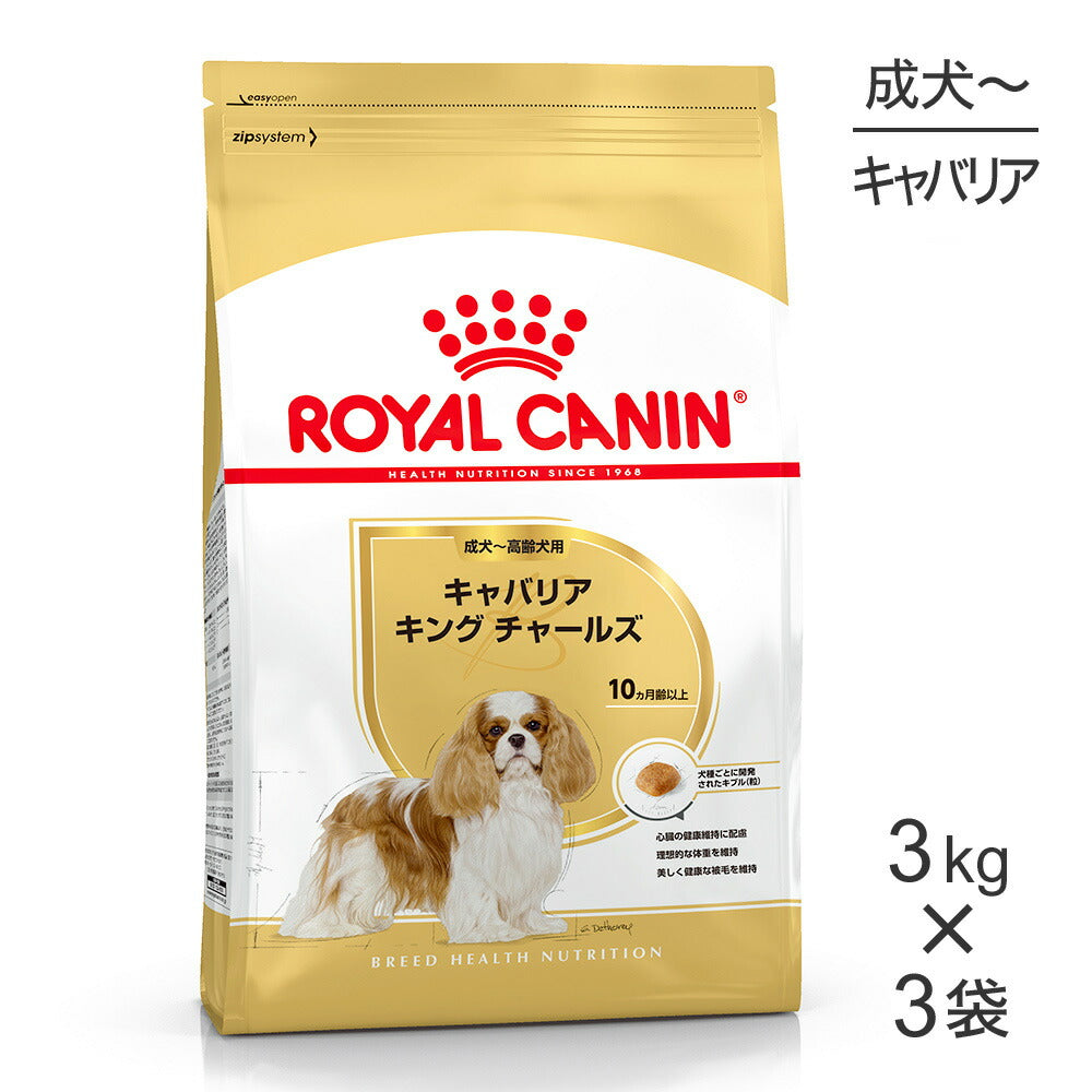【3kg×3袋】ロイヤルカナン BHN キャバリア キング チャールズ 成犬～高齢犬用 生後10ヵ月齢以上 (犬・ドッグ)[正規品]