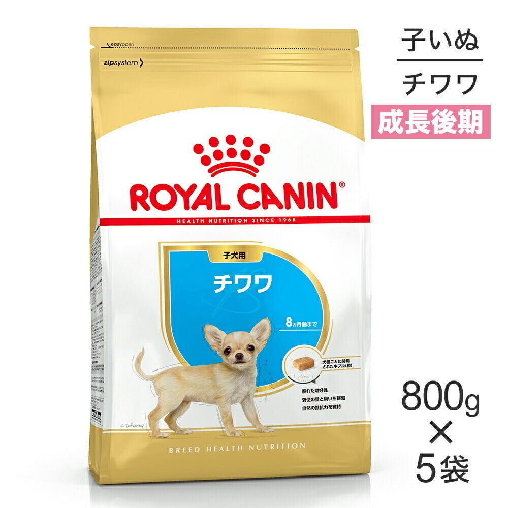 【800g×5袋】ロイヤルカナン BHN チワワ 子犬用 生後8ヵ月齢まで (犬・ドッグ)[正規品]