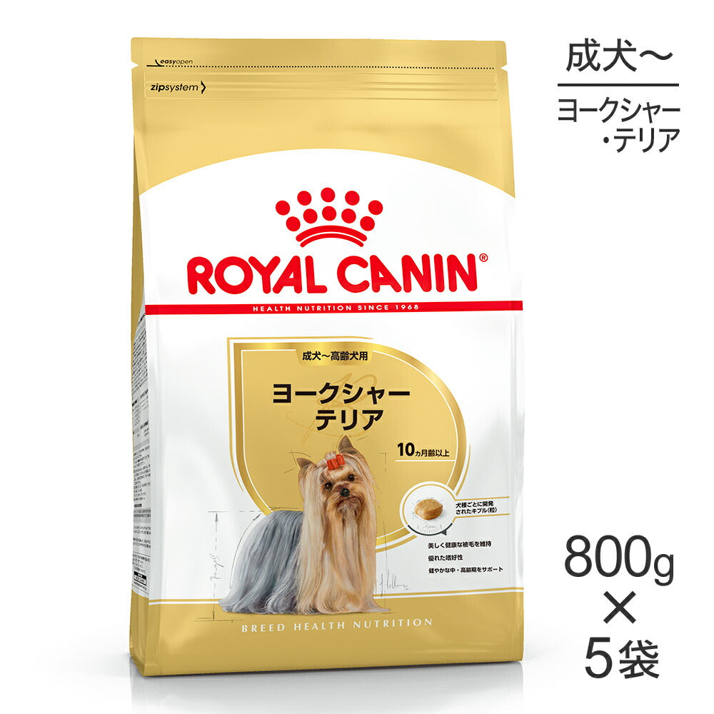 【800g×5袋】ロイヤルカナン BHN ヨークシャーテリア 成犬～高齢犬用 生後10ヵ月齢以上 (犬・ドッグ)[正規品]