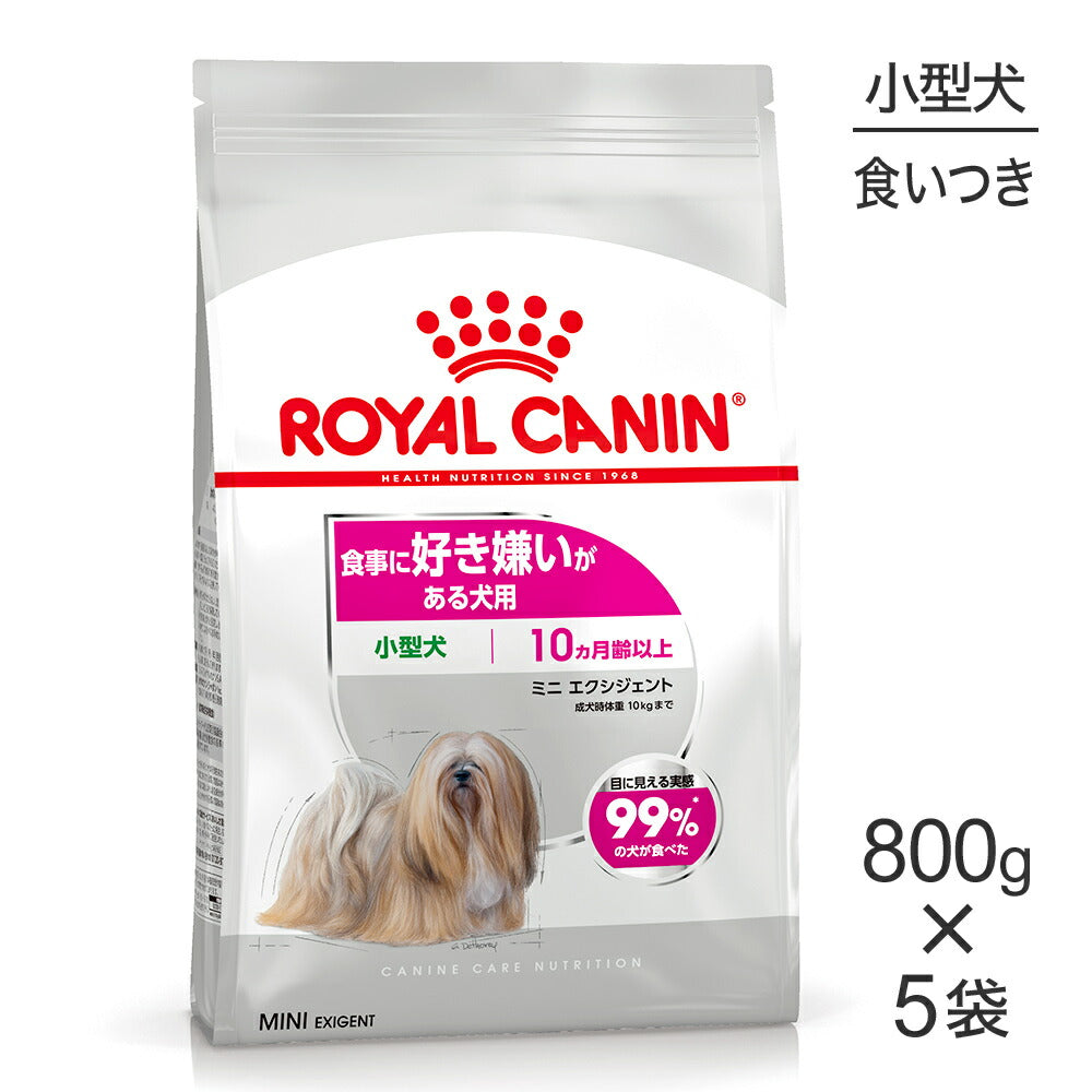 【800g×5袋】ロイヤルカナン CCN ミニ エクシジェント 小型犬 食事に好き嫌いがある犬用 生後10ヵ月齢以上 (犬・ドッグ)[正規品]