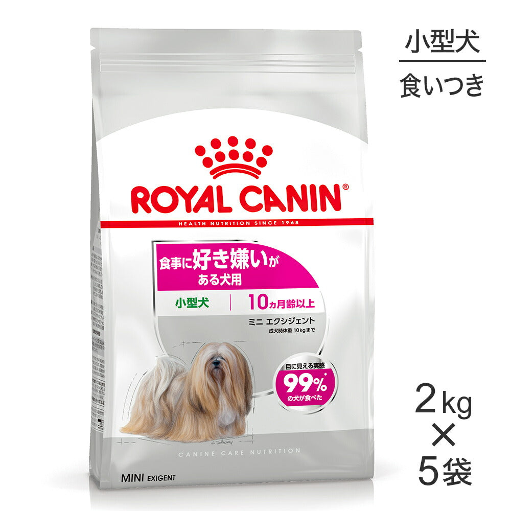 【2kg×5袋】ロイヤルカナン CCN ミニ エクシジェント 小型犬 食事に好き嫌いがある犬用 生後10ヵ月齢以上 (犬・ドッグ)[正規品]