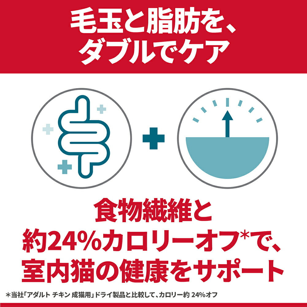 【1.25kg×2袋】ヒルズ サイエンス・ダイエット インドアキャット アダルト 室内猫の毛玉・体重ケア 1~6歳 成猫用 チキン (猫・キャット)