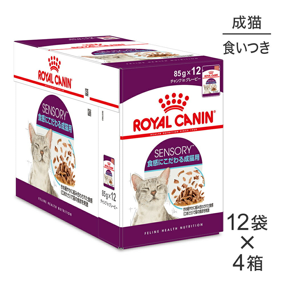 【85g×48袋】ロイヤルカナン FHN-WET センサリー フィール 食感にこだわりがある成猫用 生後12ヵ月齢以上 パウチ (猫・キャット)[正規品]