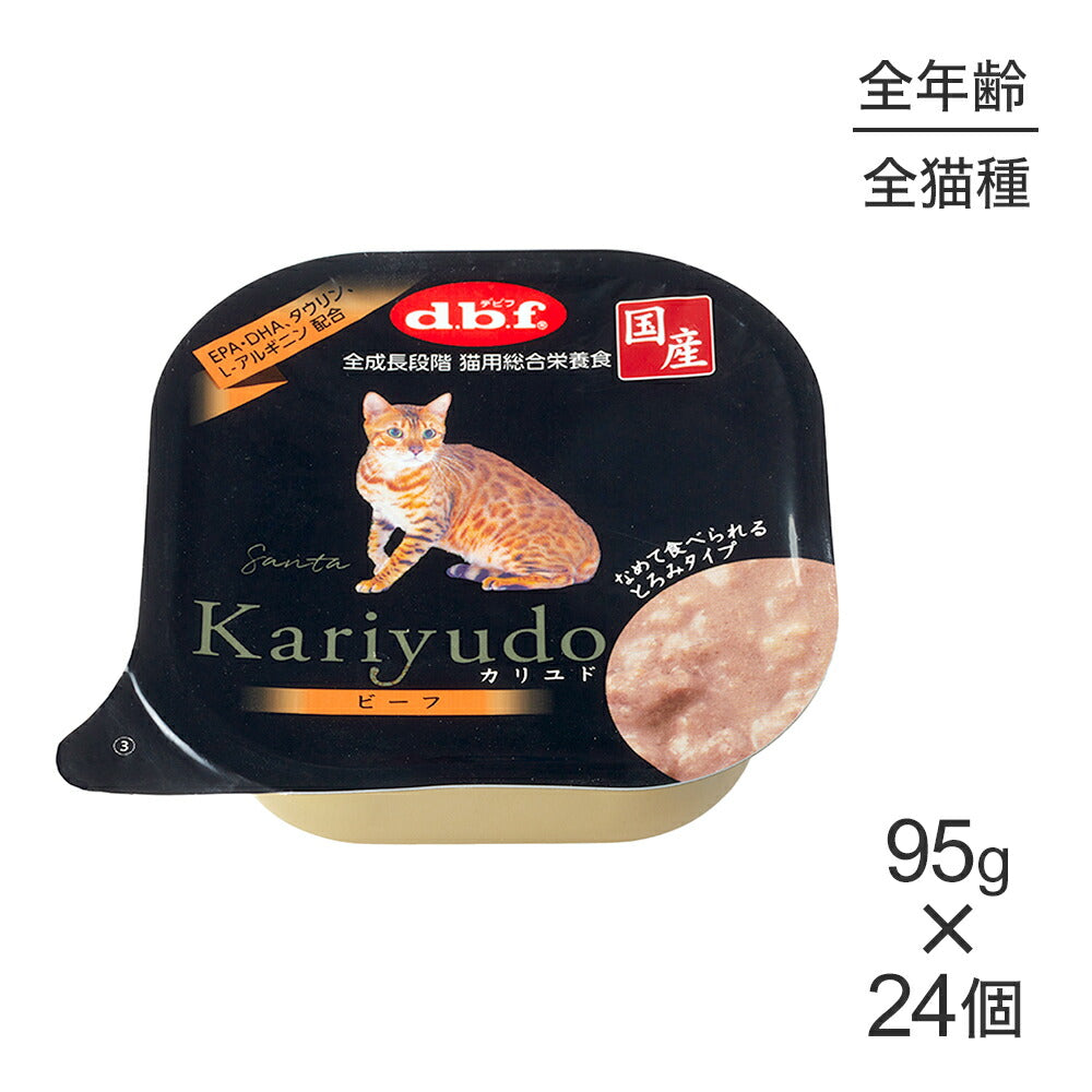 【95g×24個】デビフペット kariyudo カリユド ビーフ (猫・キャット)