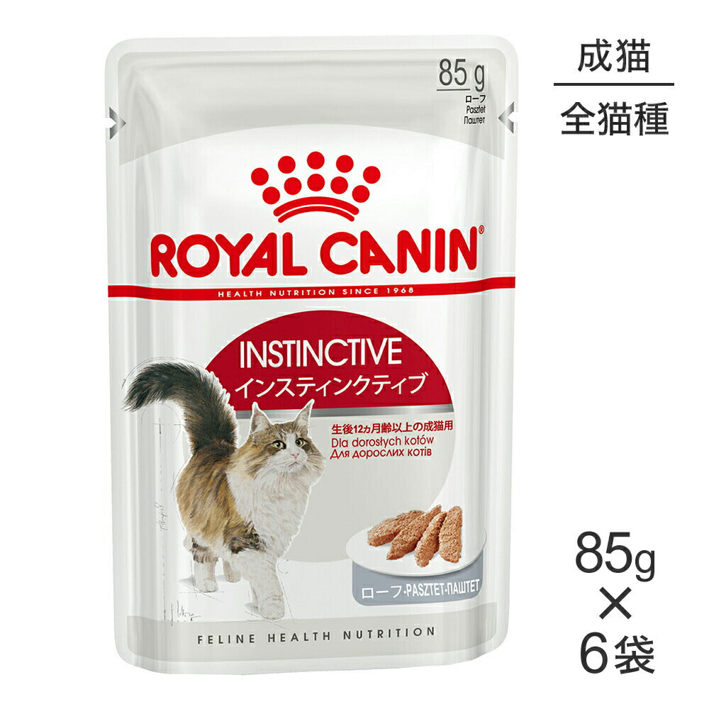 【メール便】【85g×6袋】ロイヤルカナン FHN-WET インスティンクティブ ローフ 健康的な成猫用 生後12ヵ月齢以上 パウチ (猫・キャット)[正規品]