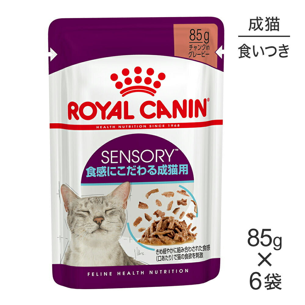 【メール便】【85g×6袋】ロイヤルカナン FHN-WET センサリー フィール 食感にこだわりがある成猫用 生後12ヵ月齢以上 パウチ (猫・キャット)[正規品]