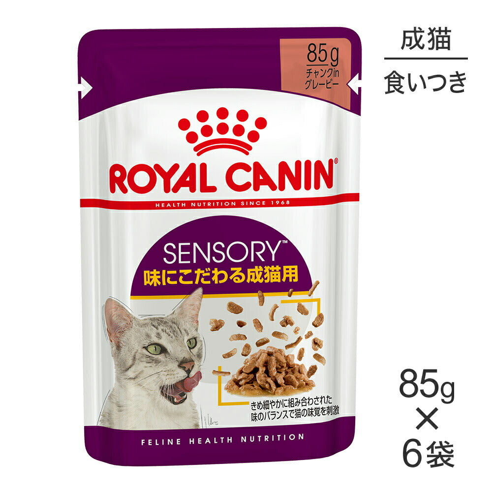 【メール便】【85g×6袋】ロイヤルカナン FHN-WET センサリー テイスト 味にこだわりがある成猫用 生後12ヵ月齢以上 パウチ (猫・キャット)[正規品]