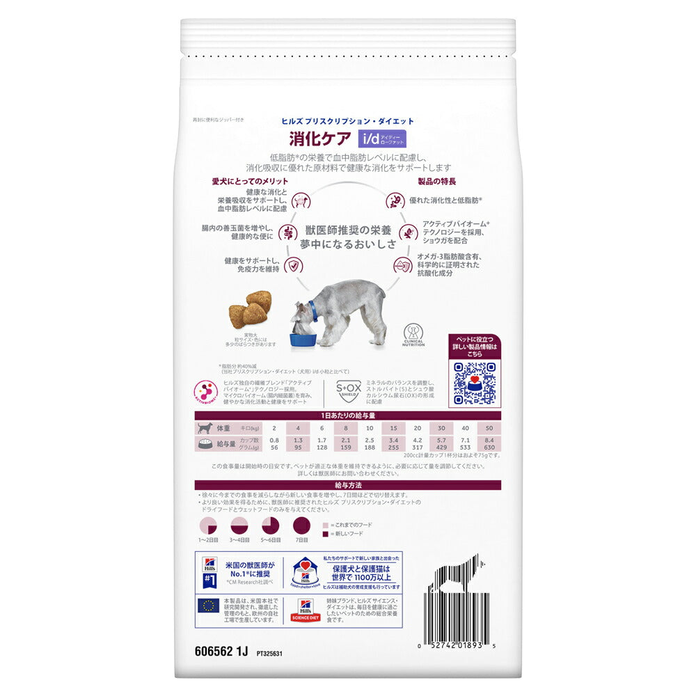 【1kg×3袋】ヒルズ i/d ローファット 消化ケア 療法食 (犬・ドッグ)