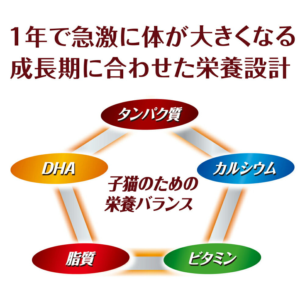 【800g×2袋】ユニ・チャーム AllWell 健康に育つ子猫用 フィッシュ味 挽き小魚とささみフリーズドライパウダー入り (猫・キャット)