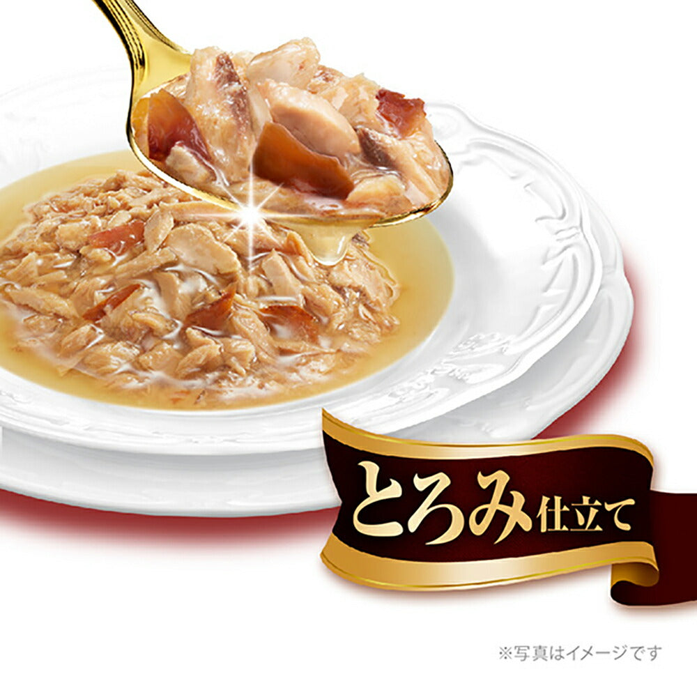 【35g×16袋】ユニ・チャーム 銀のスプーン 三ツ星グルメ パウチ とろみ仕立て 成猫用 まぐろ・かつおにかつお節添え ウェット (猫・キャット)