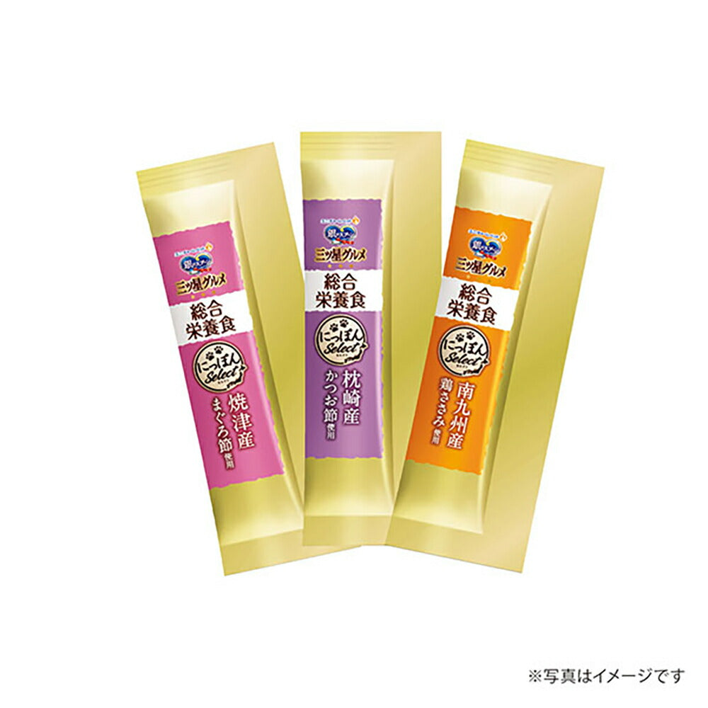 【6g×18本×20袋】ユニ・チャーム 銀のスプーン おやつ にっぽんSelect 総合栄養食 とろリッチ 3種のお魚・鶏ささみアソート 全年齢用 まぐろ節＆かつお節＆鶏ささみ (猫・キャット)