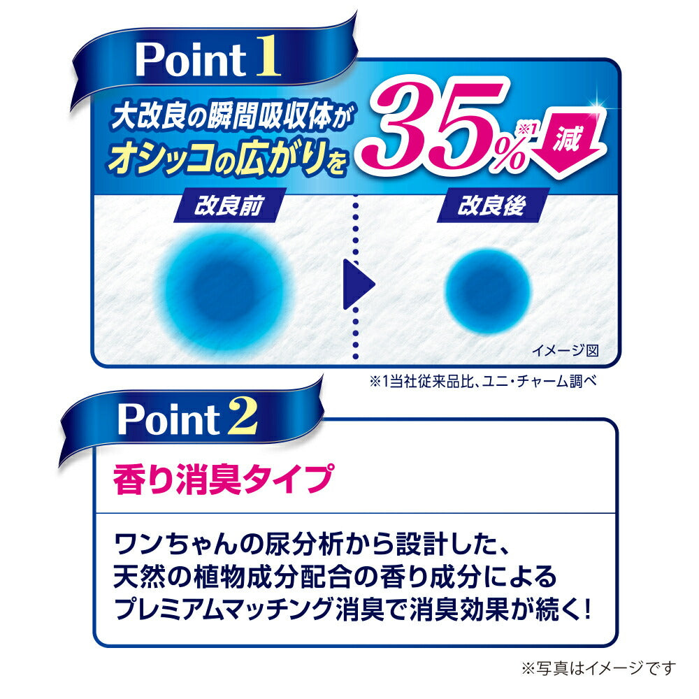 【108枚×4袋】ユニ・チャーム デオシート しっかり超吸収 香り消臭タイプ フローラル＆グリーンの香り レギュラー ペットシーツ (犬・ドッグ)