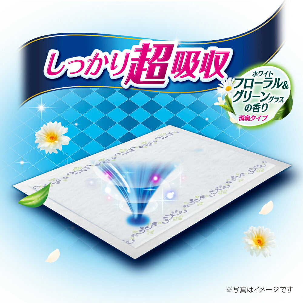 【52枚×4袋】ユニ・チャーム デオシート しっかり超吸収 香り消臭タイプ フローラル＆グリーンの香り ワイド ペットシーツ (犬・ドッグ)