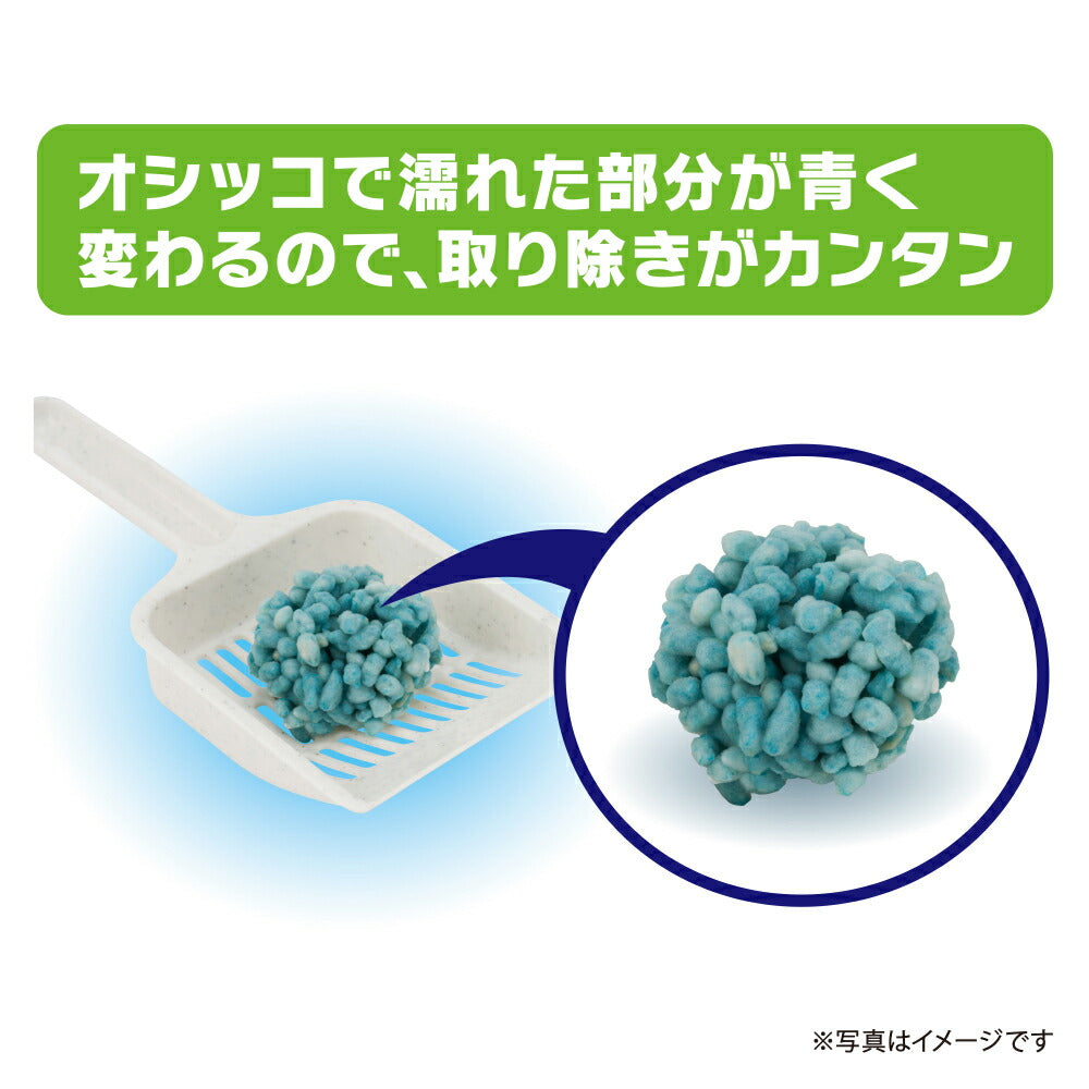 【5L×6袋】ユニ・チャーム デオサンド 香りで消臭する紙砂 ナチュラルグリーンの香り 猫砂 (猫・キャット)