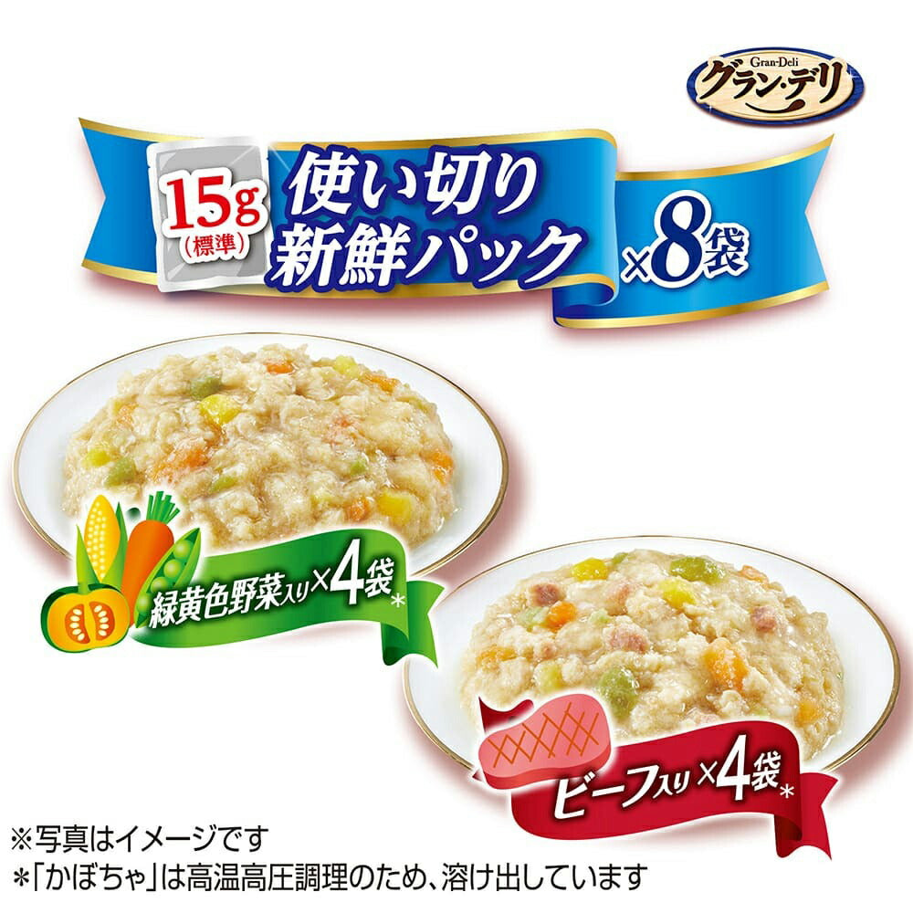 【120g×32袋】ユニ・チャーム グラン・デリ 100%国産鶏肉 パウチ 使い切りパック総合栄養食ジュレ 成犬 緑黄色野菜・ビーフ (犬・ドッグ)