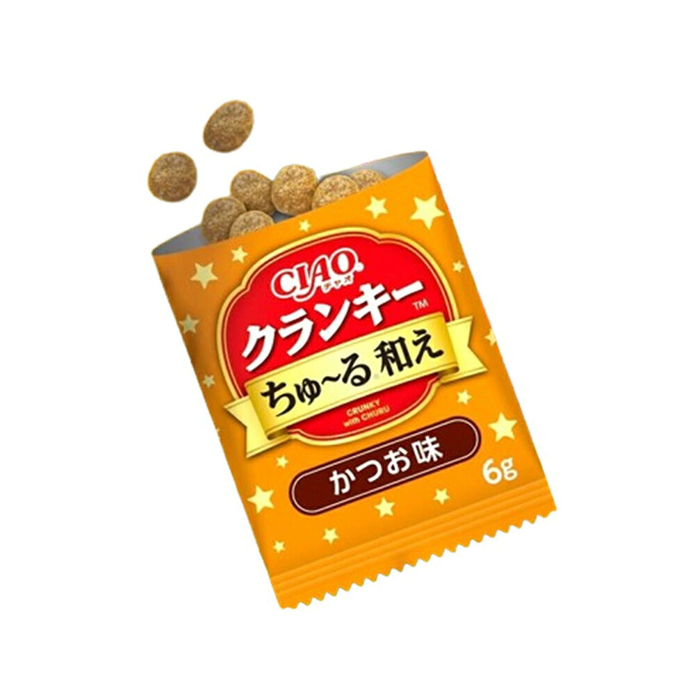【(6g×7袋)×48袋】いなば CIAO クランキー ちゅ～る和え かつお味 (猫・キャット)