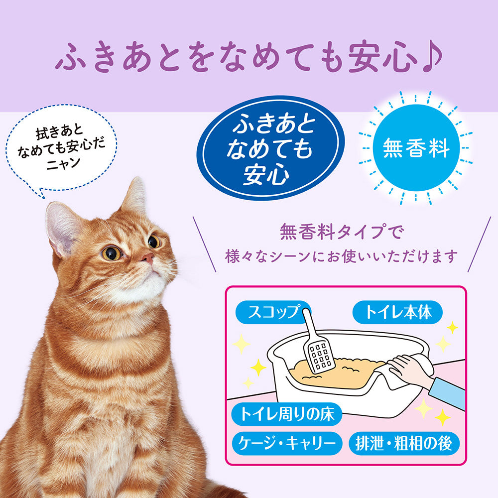 【70枚×12袋】キミおもい 徹底キレイおそうじシート ボトル本体 (猫・キャット)